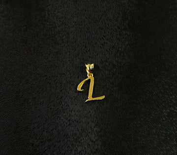 Eleganter Buchstaben Anhänger „L“ aus echtem 585 Gold (14 Karat)